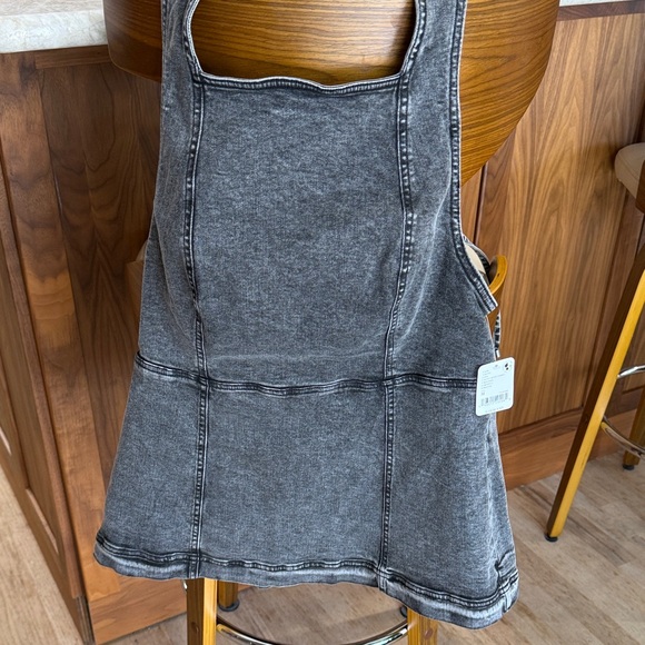 Free People Palmetto Set Dusky Rinse Combo Denim M - Picture 7 of 7